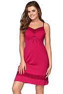 Nightie, lace, bow, thin shoulder straps